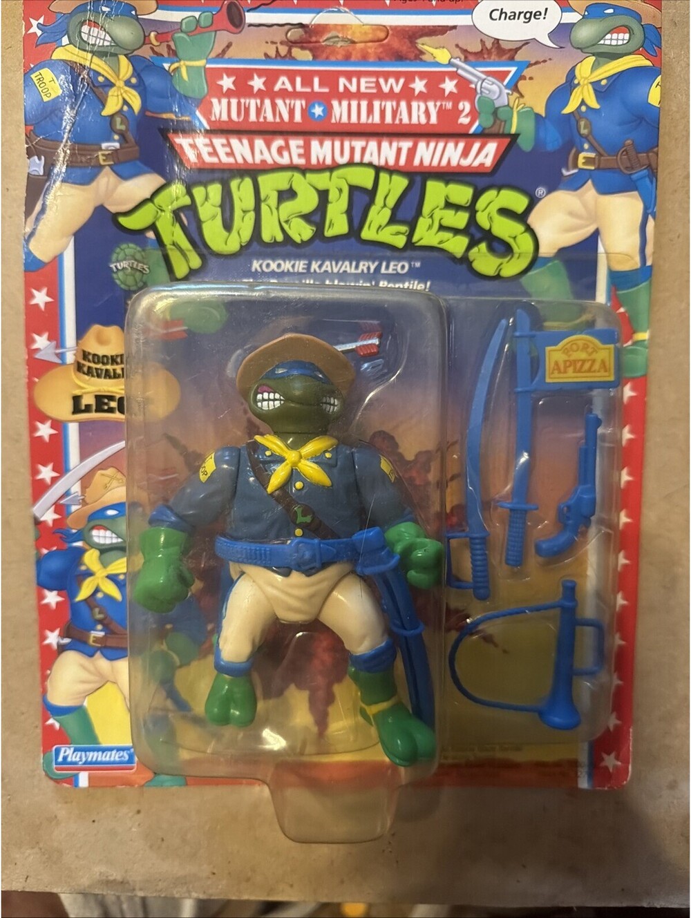 Kookie Kavalry Leo Mutant Military 2 Teenage Mutant Ninja Turtles TMNT 1992 MOSC